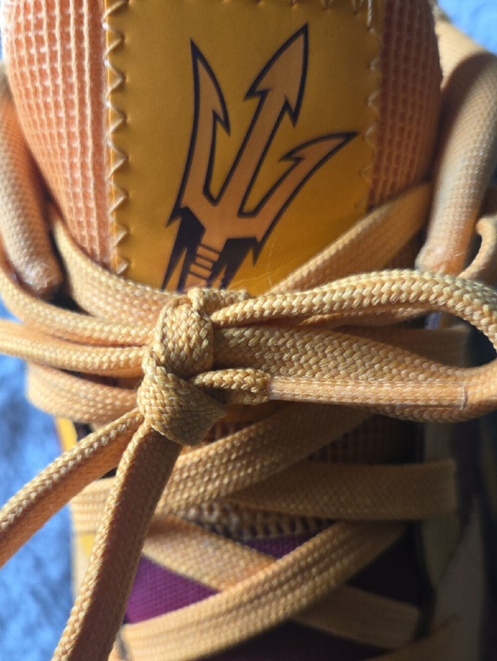 Adidas Crimson and Yellow Sun Devil Hoops Sneakers. Sz 10.5 - Picture 2 of 6
